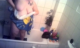 Big Breasted Amateur Granny Taking A Shower On Hidden Cam