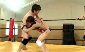 Horny Japanese Wrestlers Fulfill Their Desires In The Ring