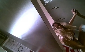 Amateur Blonde Caught Undressing On Changing Room Spy Cam