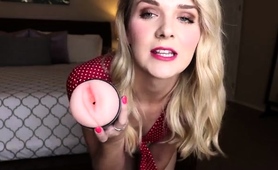 Sexy Slim Teen Mistress Teasing With Fleshjack On Webcam