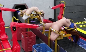 3d Hotties Drilled Deep In Every Hole By Fuck Machines
